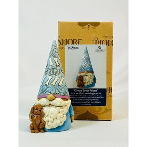 Jim Shore Enesco Gnome Better Friends Dog Bone 6010289 Open Box Dog Lover